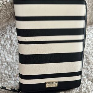 KATE SPADE BLACK ABD WHITE STRIPES AGENDA / PREOWNED
